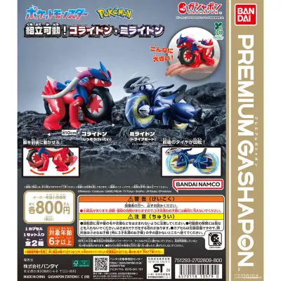 ポケットモンスター 組立可動！コライドン・ミライドンの台紙