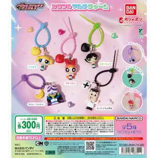 パワーパフ ガールズ カラフルマルチチャームの台紙