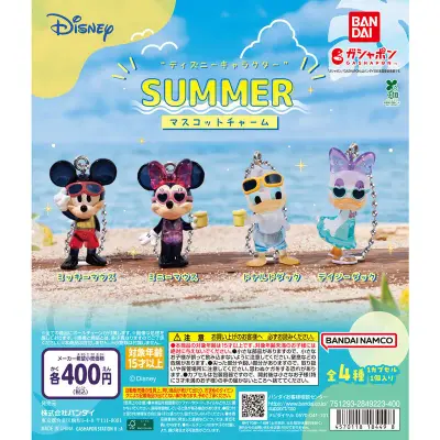 “ディズニーキャラクター” SUMMER マスコットチャームの台紙