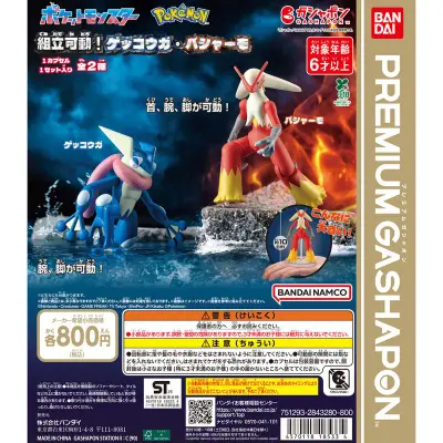 ポケットモンスター 組立可動！ゲッコウガ・バシャーモの台紙
