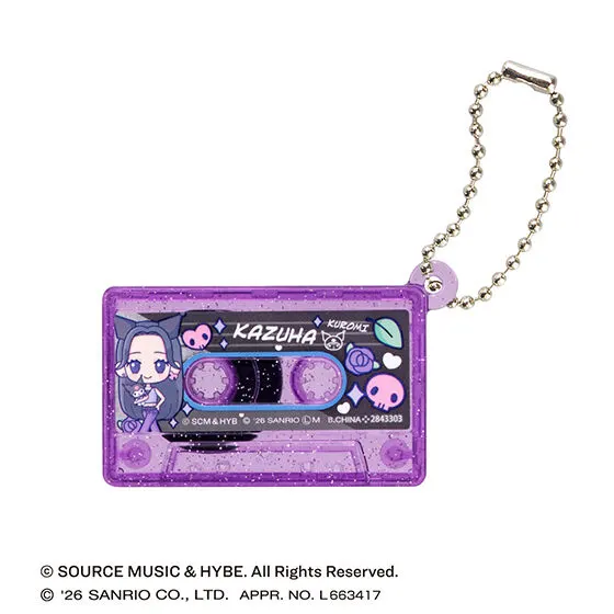LE SSERAFIM × MY MELODY & KUROMI カセットテープチャームの種類 9