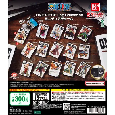 ONE PIECE Log Collection ミニチュアチャームの台紙