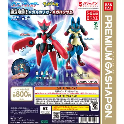 ポケットモンスター 組立可動！メガルカリオ・メガハッサムの台紙