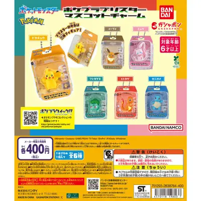 ポケットモンスター ポケプラブリスターマスコットチャームの台紙