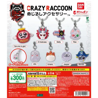 CRAZY RACCOON めじるしアクセサリーの台紙