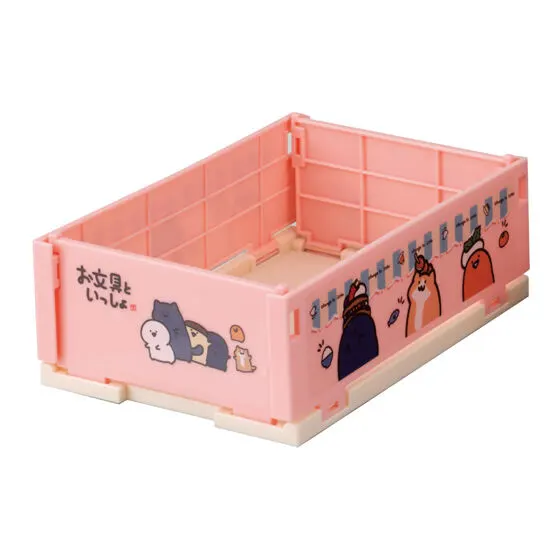 【フラットガシャポン】お文具といっしょ ミニおりたたみコンテナの種類 3