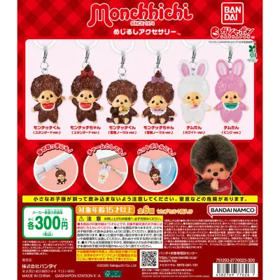 【ガシャポンバンダイオフィシャルショップ限定再販】モンチッチ めじるしアクセサリーの台紙
