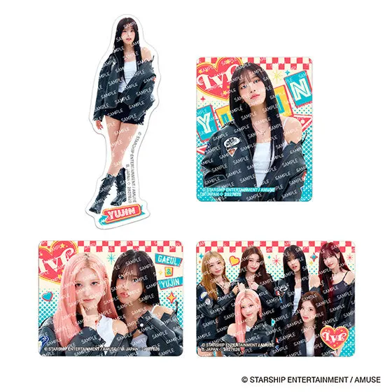 【フラットガシャポン】IVE FROM STARSHIP ENTERTAINMENT WITH AMUSE ステッカーコレクションの種類 1