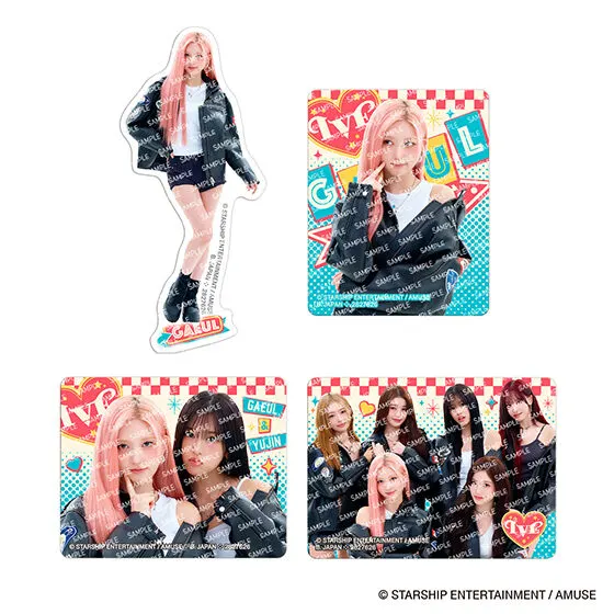 【フラットガシャポン】IVE FROM STARSHIP ENTERTAINMENT WITH AMUSE ステッカーコレクションの種類 2