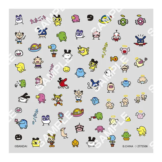 【フラットガシャポン】たまごっち ネイルシールコレクションの種類 3
