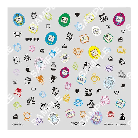 【フラットガシャポン】たまごっち ネイルシールコレクションの種類 4