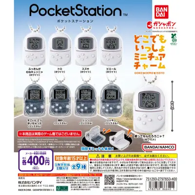 ポケットステーション どこでもいっしょミニチュアチャームの台紙