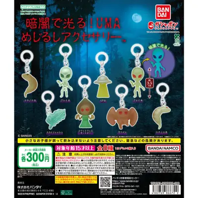 暗闇で光る！UMA めじるしアクセサリーの台紙