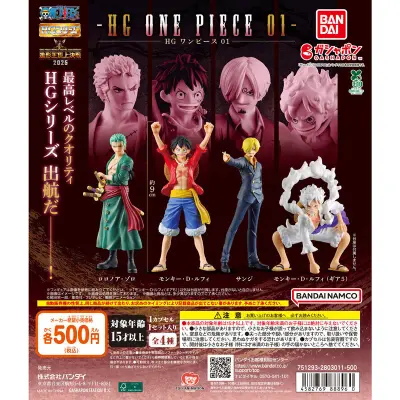 HG ONE PIECE 01の台紙