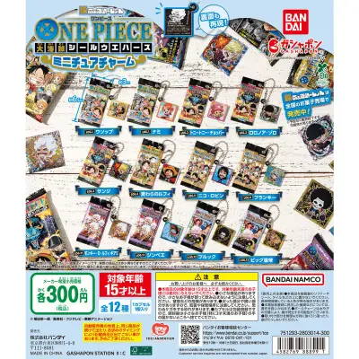 にふぉるめーしょん ワンピース大海賊シールウエハース ミニチュアチャームの台紙