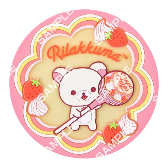 【フラットガシャポン】リラックマ×チュッパチャプス クリアラバーコースターの種類 2