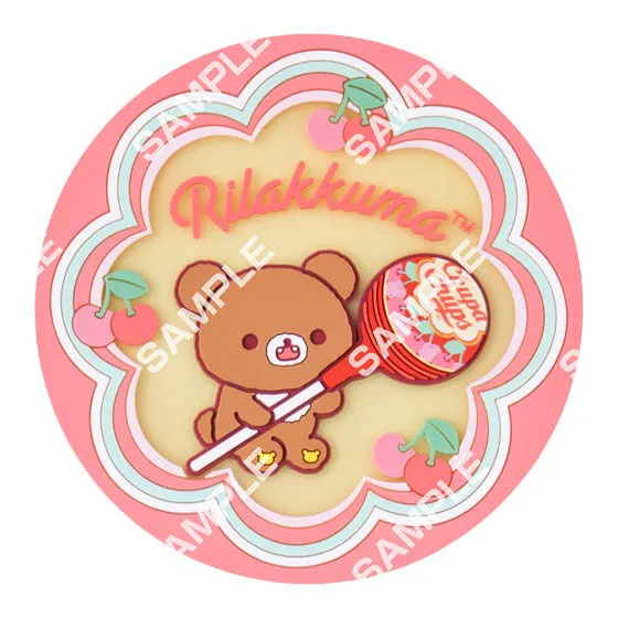 【フラットガシャポン】リラックマ×チュッパチャプス クリアラバーコースターの種類 3