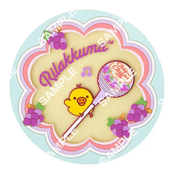 【フラットガシャポン】リラックマ×チュッパチャプス クリアラバーコースターの種類 4