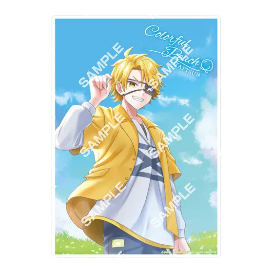 【ジャンボカードダス/フラットガシャポン】カラフルピーチ クリアポスター3の種類 3