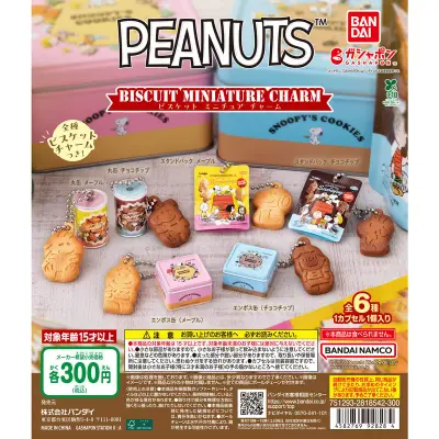PEANUTS ビスケットミニチュアチャームの台紙