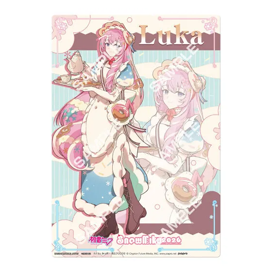 【ジャンボカードダス/フラットガシャポン】初音ミク 雪ミク2026 クリアビジュアルポスターの種類 10