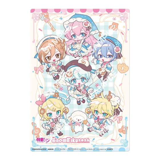 【ジャンボカードダス/フラットガシャポン】初音ミク 雪ミク2026 クリアビジュアルポスターの種類 5