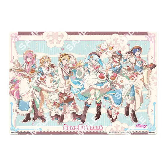 【ジャンボカードダス/フラットガシャポン】初音ミク 雪ミク2026 クリアビジュアルポスターの種類 6