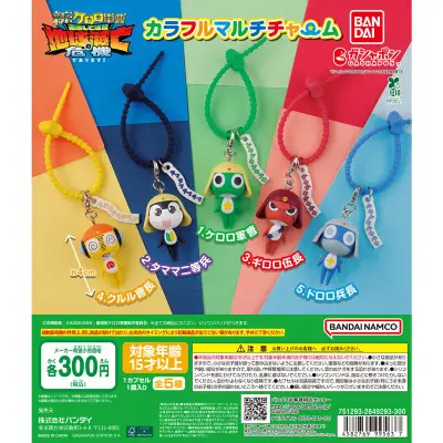 ケロロ軍曹 カラフルマルチチャームの台紙