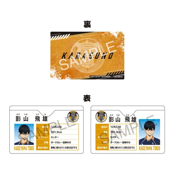【フラットガシャポン】ハイキュー!! マイプロフケースの種類 2